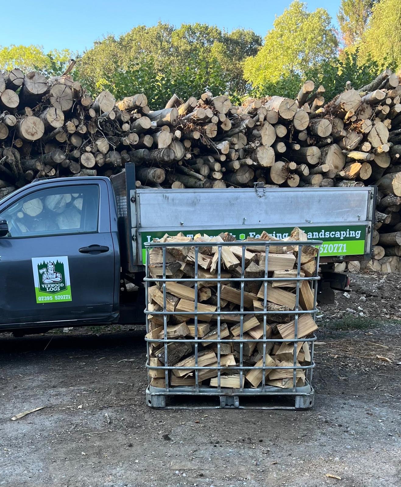 Half load of seasoned hardwood delivered